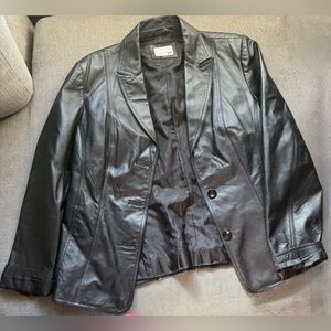 East 5th Women's Sleek Black Leather Jacket